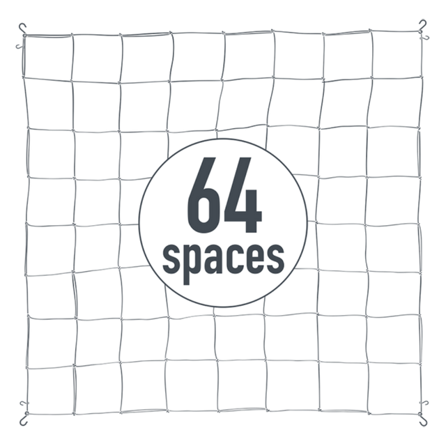 Elastisches Pflanzennetz mit 64 Maschen für SCROG und Growbox