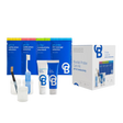 Bluelab pH + EC Reinigungs- und Kalibrierungsset mit Lösungen, Reinigern und Zubehör.