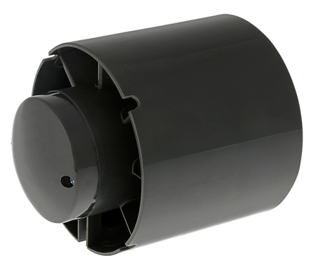 Kompaktes Kunststoffgehäuse des 125 mm Axiallüfters ohne sichtbare Kabel – ideal für Growbox-Belüftung.