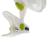 Unteransicht des robusten Clips mit Metallfedermechanismus zur sicheren Befestigung des Garden HighPro Clip-Ventilators.