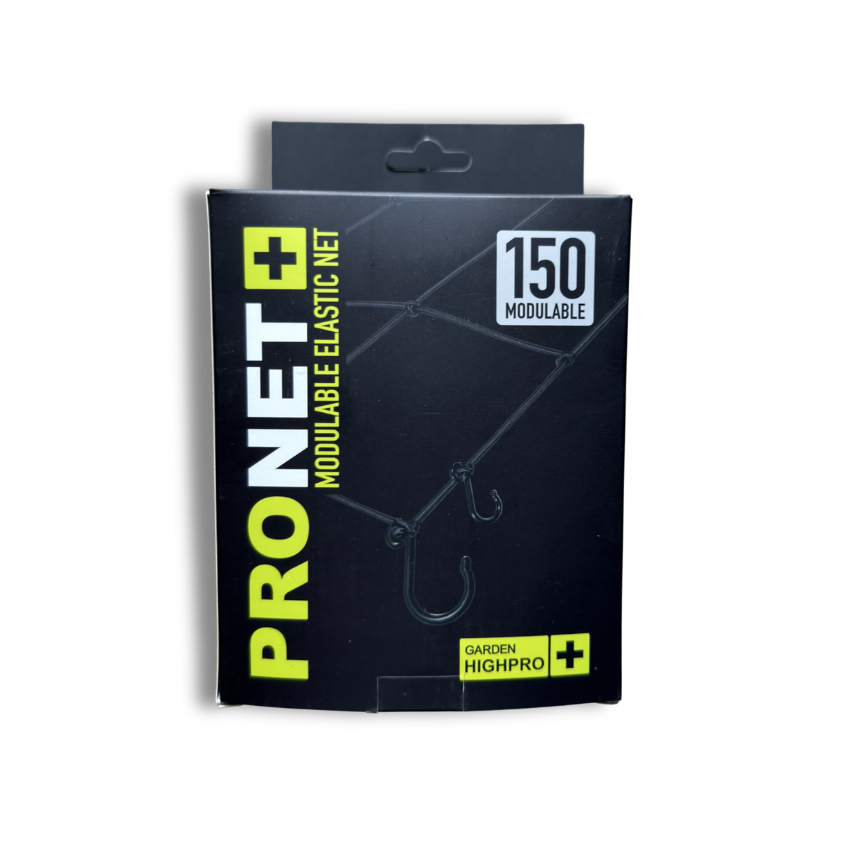 Rückseite der Garden HighPro Pronet Verpackung mit Montagehinweisen und Einsatzbereich für Growboxen