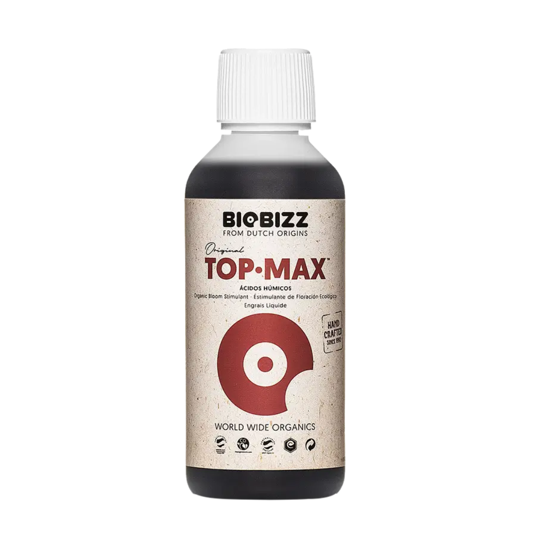 BioBizz Top-Max – biologischer Blütenbooster mit Huminsäuren zur Ertragssteigerung, Geschmacksausbildung und Blütenentwicklung