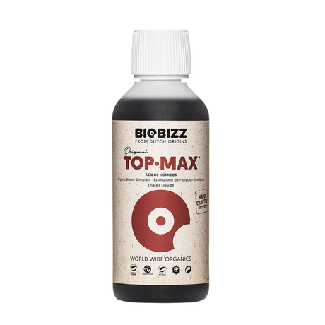 BioBizz Top-Max – biologischer Blütenbooster mit Huminsäuren zur Ertragssteigerung, Geschmacksausbildung und Blütenentwicklung