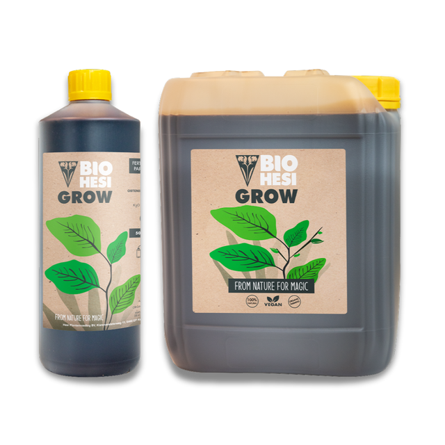 Bio HESI Grow organischer Wachstumsdünger als Flasche und Kanister