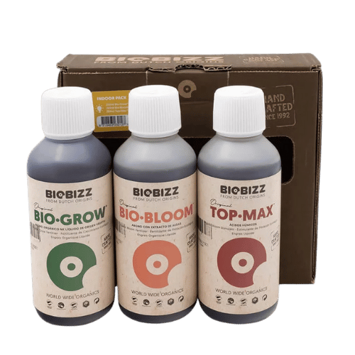 Das BioBizz Try-Pack Indoor bietet organische Dünger für optimales Pflanzenwachstum. Mit Bio Grow, Bio Bloom und Top Max wird dein Indoor-Garten gesund und ertragreich. Ideal für Anfänger und erfahrene Gärtner.