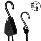 Seilratsche mit Haken für LED- oder Lüfteraufhängung im Growzelt – Tragkraft 5 kg