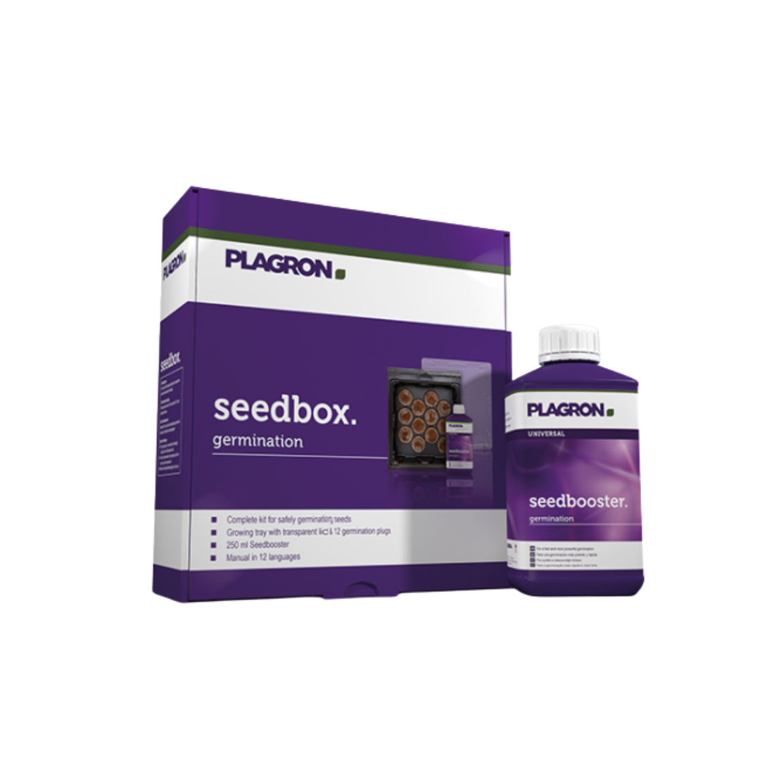 Plagron Seedbox Anzuchtset mit Verpackung, Seedbooster und Keimschale für 12 Samen