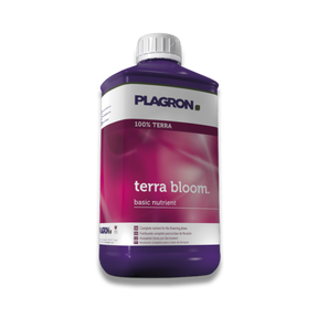 Plagron Terra Bloom 1L Flasche – mineralischer Blütedünger für die Blütephase, geeignet für Erde und erdähnliche Substrate.