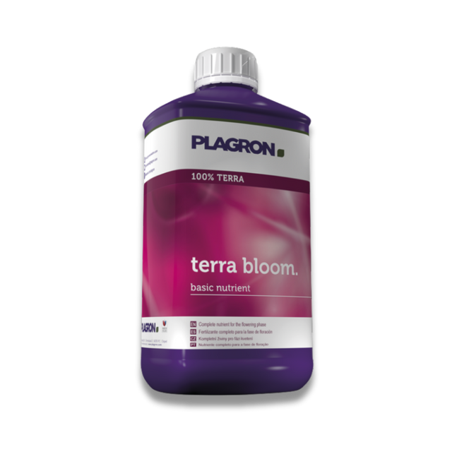 Plagron Terra Bloom 1L Flasche – mineralischer Blütedünger für die Blütephase, geeignet für Erde und erdähnliche Substrate.