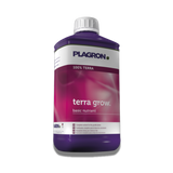Plagron Terra Grow 1L Flasche – mineralischer Wachstumsdünger für gesunde Pflanzenentwicklung in der Wachstumsphase, geeignet für Erde und Bewässerungssysteme.