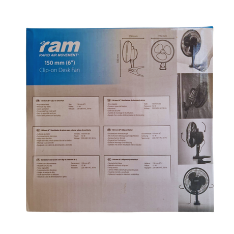 Clip-Ventilator 15 W RAM