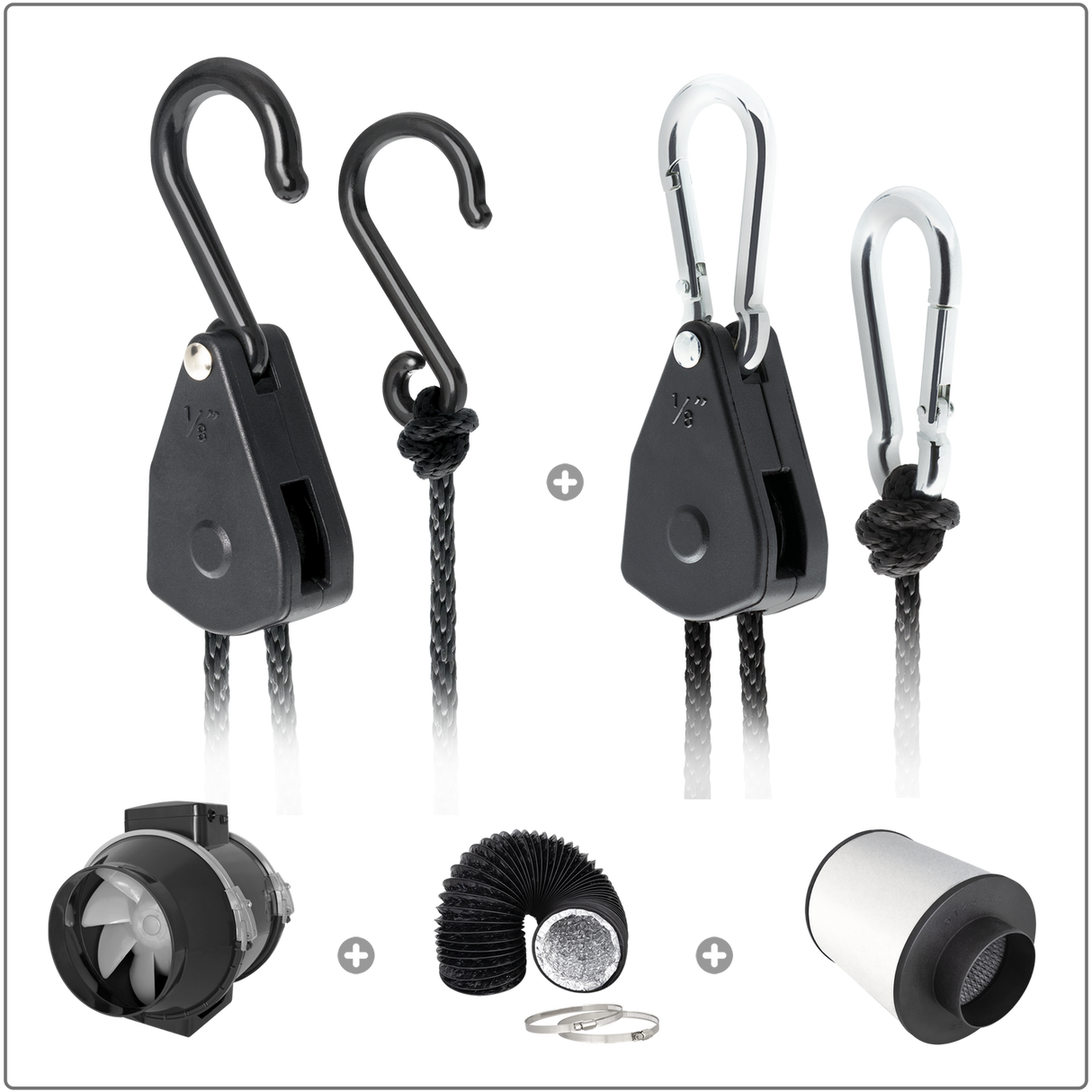 TRAFIKA Abluftset 125mm