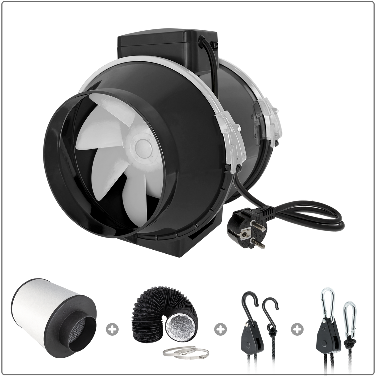 TRAFIKA Abluftset 125mm