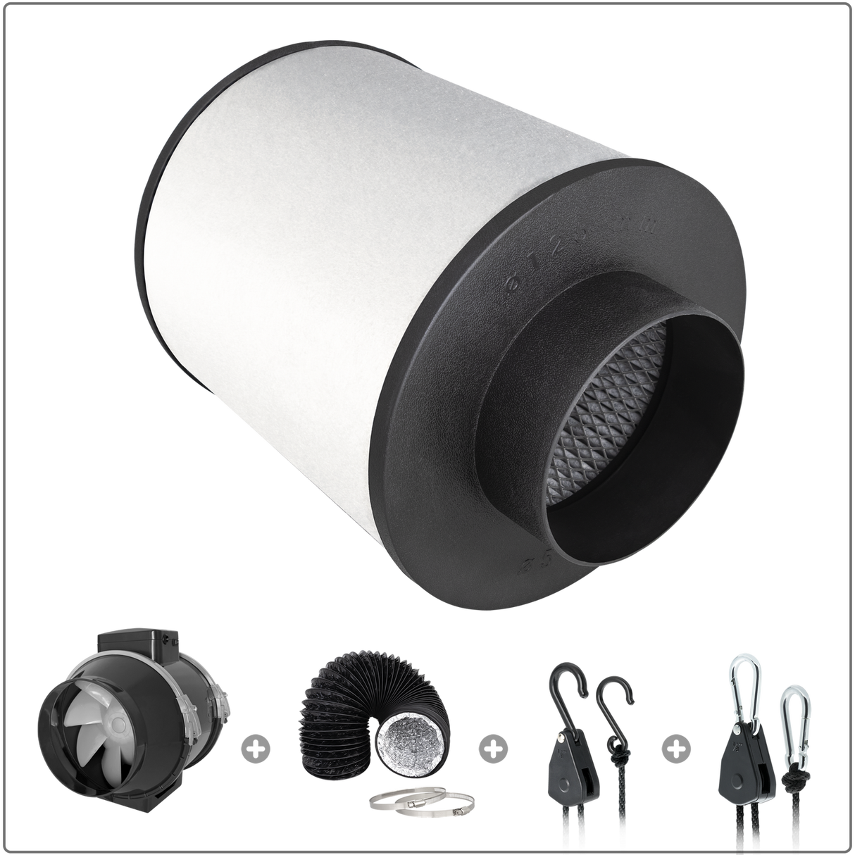 TRAFIKA Abluftset 125mm