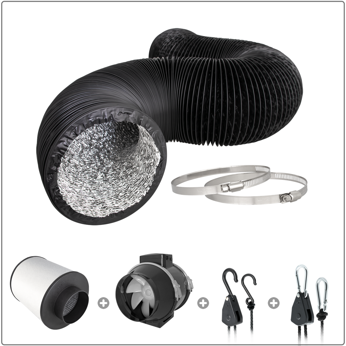 TRAFIKA Abluftset 125mm