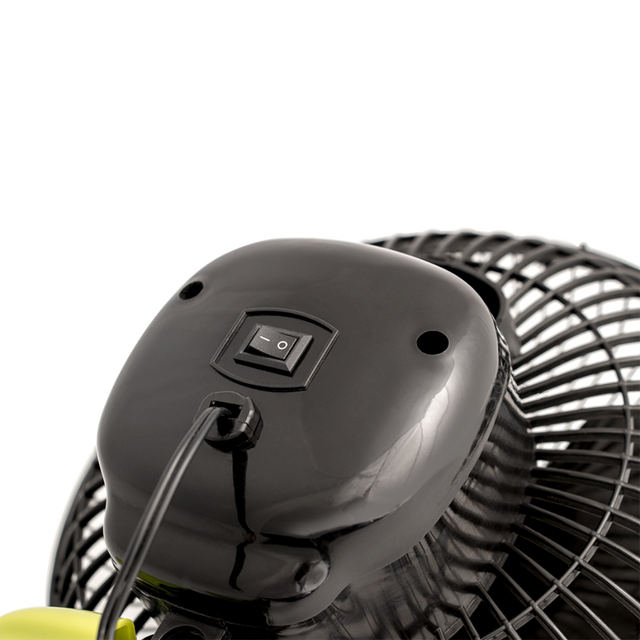 Ein- und Ausschalter auf der Rückseite des Garden Highpro Clip-Ventilators – einfache Steuerung per Kippschalter