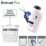 Ernteset Pro bestehend aus 3 Dryferm Erntebeuteln, Ernteschere und 60x–120x Lupe zur Blütenverarbeitung und Trocknung