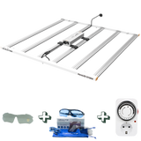 LED Growlampen Set mit Zeitschaltuhr und Grow-Sonnenbrille für Indoor Growing