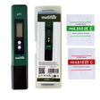 Meliflor pH-Messgerät mit LCD-Display im Set inkl. Kalibrierpulver und Aufbewahrungsbox
