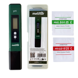 Meliflor pH-Messgerät mit LCD-Display im Set inkl. Kalibrierpulver und Aufbewahrungsbox