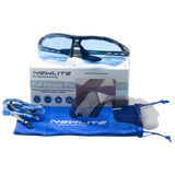 Grow-Sonnenbrille mit Transporttasche und Wechselgläsern für LED-Beleuchtung