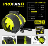 Innenansicht der Growbox 60x60x160 cm mit LED-Licht