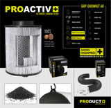 Stofftöpfe und Zubehör aus dem Growbox Komplettset 60x60