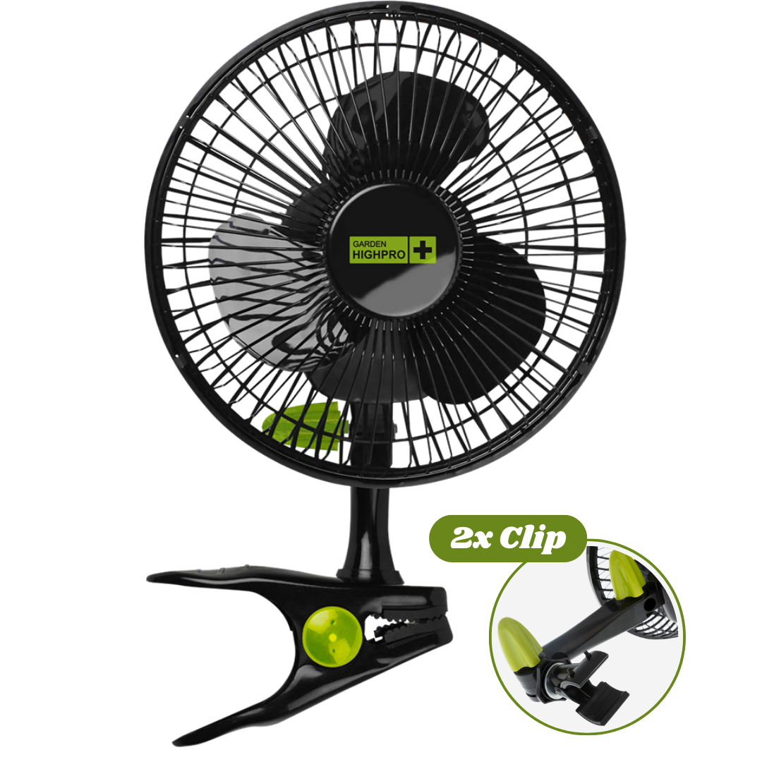 Der Garden Highpro ProFan Clipventilator sorgt für effiziente Luftzirkulation in Growboxen, feuchten Räumen oder kleinen Wohnbereichen