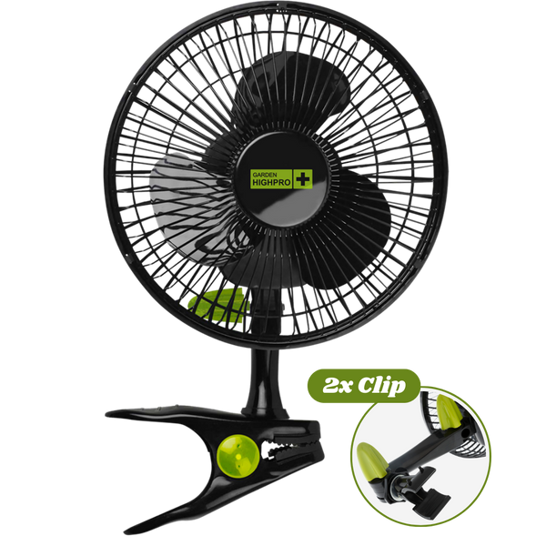 Der Garden Highpro ProFan Clipventilator sorgt für effiziente Luftzirkulation in Growboxen, feuchten Räumen oder kleinen Wohnbereichen