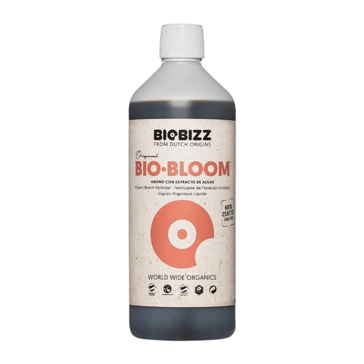 BioBizz Bio-Bloom 1L – Hochwertiger, organischer Dünger für die Blütephase. Fördert Blütenwachstum, steigert den Ertrag und verbessert den Geschmack der Ernte. Geeignet für Erde & Kokos, Indoor & Outdoor.