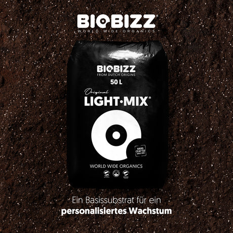 BioBizz Light·Mix 50 L Erde mit Perlit für gute Drainage und gesundes Wurzelwachstum