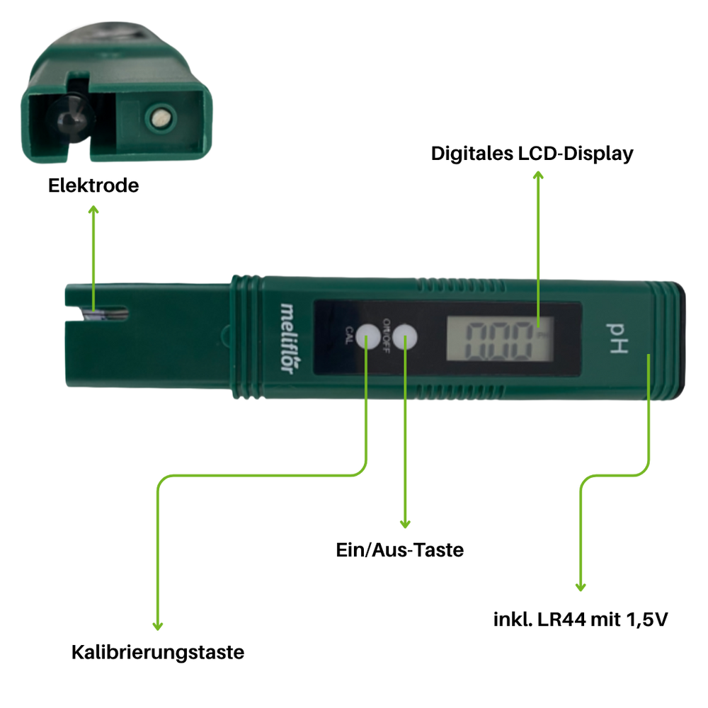 Digitales EC & pH-Messgerät - Präzise, vielseitig Digitales EC & pH-Messgerät - Präzise, vielseitig