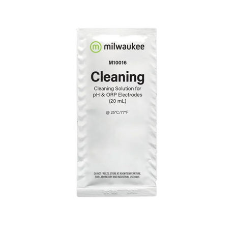 Milwaukee HCL Reinigungslösung 20ml im Einzelbeutel – Elektrodenreiniger für pH-, EC- und ORP-Messgeräte.
