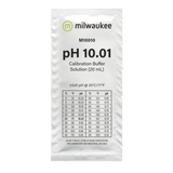 Milwaukee pH 10.01 Kalibrierlösung im 20-ml-Beutel, präzise Pufferlösung für die Kalibrierung von pH-Messgeräten, luft- und lichtdicht versiegelt für exakte Messergebnisse.