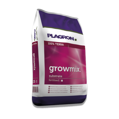 Plagron Growmix 25L Erde mit Perlite – vorgedüngtes Substrat.