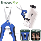 Detailaufnahme der Ernteschere mit 3 cm langer Edelstahlklinge