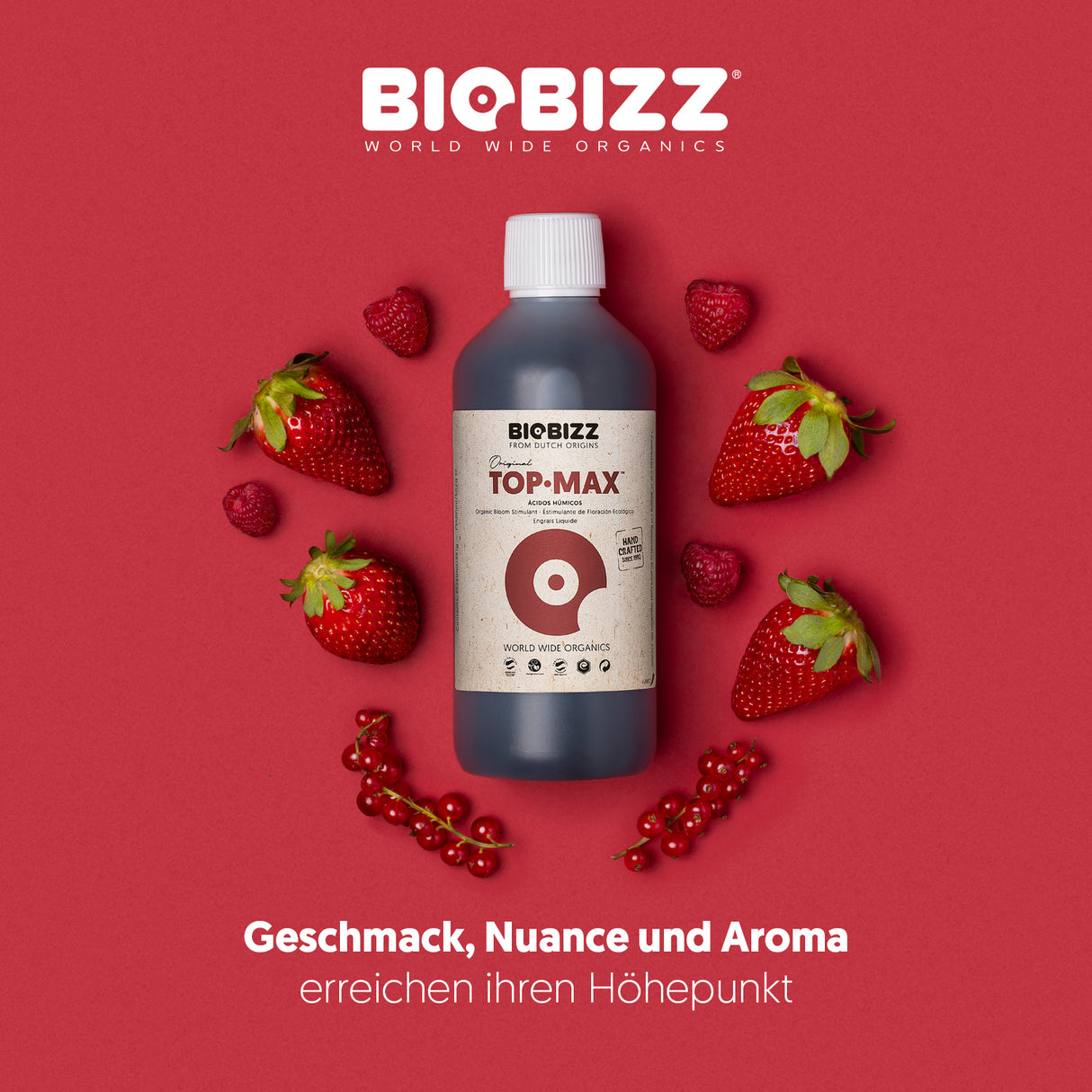 BioBizz Top-Max organischer Blüteverstärker für maximale Aromaentwicklung und hochwertige Ernten