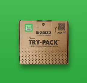 BioBizz Try-Pack Outdoor Düngerset im Karton für organische Pflanzenpflege auf Balkon, Terrasse und im Garten