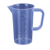 Transparenter 100-ml-Messbecher mit erhabener 10-ml-Skala, Griff und Ausguss