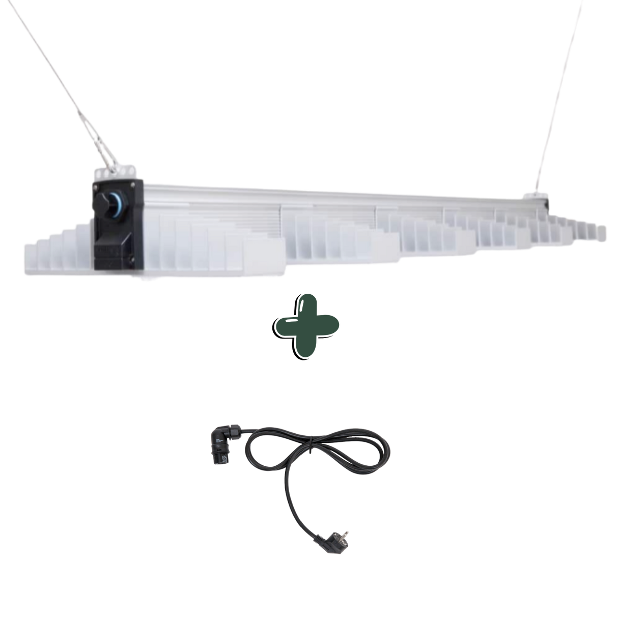 SANlight EVO 6-150 LED Growlampe 400W Set mit gewinkeltem EU-Netzkabel