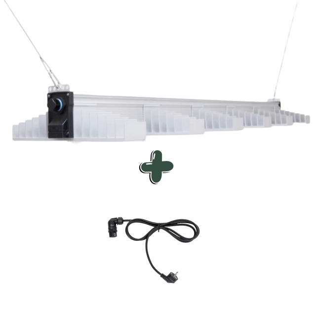 SANlight EVO 6-150 LED Growlampe 400W Set mit gewinkeltem EU-Netzkabel