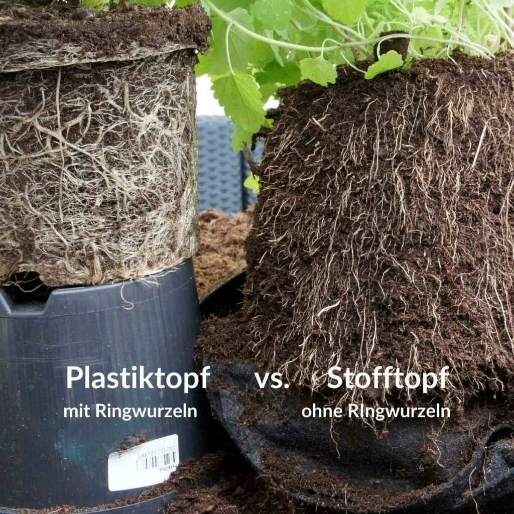 Stofftopf Grau – 8 Liter